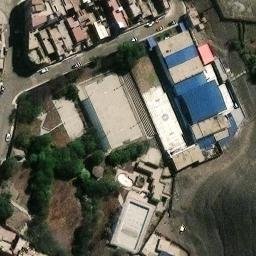 Sand Volleyball Court in San Martín de Porres, LIM — aerial view