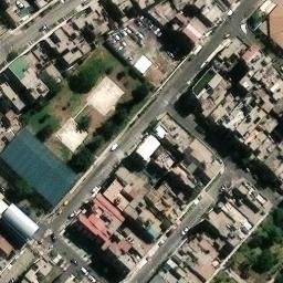 Sand Volleyball Court in San Martín de Porres, LIM — aerial view