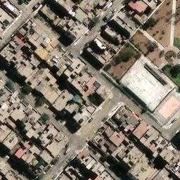 Sand Volleyball Court in San Martín de Porres, LIM — aerial view