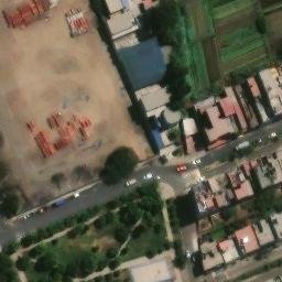 Sand Volleyball Court in El Agustino, LIM — aerial view
