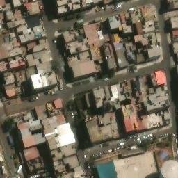 Sand Volleyball Court in Ate, LIM — aerial view