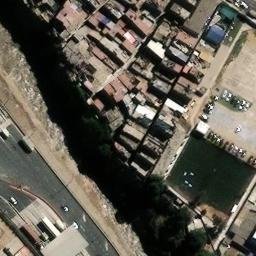 Sand Volleyball Court in San Martín de Porres, LIM — aerial view