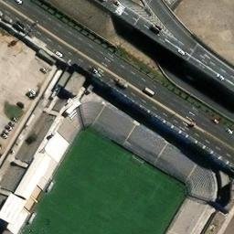 Sand Volleyball Court in San Martín de Porres, LIM — aerial view