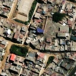 Sand Volleyball Court in El Agustino, LIM — aerial view