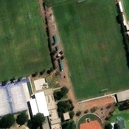 Sand Volleyball Court in San Miguel, LIM — aerial view
