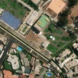 Sand Volleyball Court in Santiago de Surco, LIM — aerial view