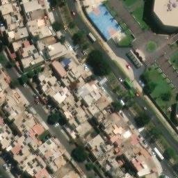 Sand Volleyball Court in La Molina, LIM — aerial view