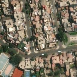 Sand Volleyball Court in La Molina, LIM — aerial view