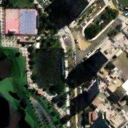 Sand Volleyball Court in Miraflores, LIM — aerial view