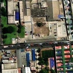 Sand Volleyball Court in Surquillo, LIM — aerial view