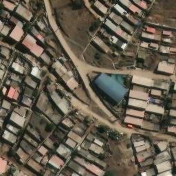Sand Volleyball Court in San Juan de Miraflores, LIM — aerial view