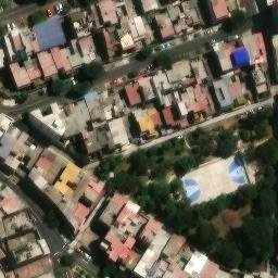 Sand Volleyball Court in San Juan de Miraflores, LIM — aerial view