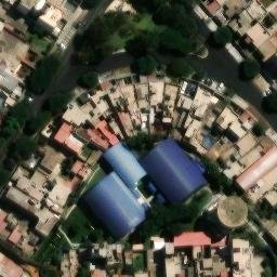 Sand Volleyball Court in Santiago de Surco, LIM — aerial view