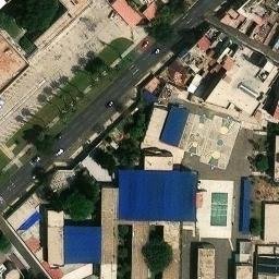 Sand Volleyball Court in Chorrillos, LIM — aerial view