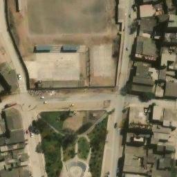 Sand Volleyball Court in Villa María del Triunfo, LIM — aerial view