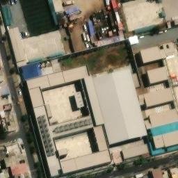 Sand Volleyball Court in San Juan de Miraflores, LIM — aerial view
