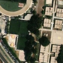 Sand Volleyball Court in Chorrillos, LIM — aerial view
