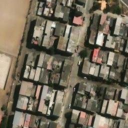 Sand Volleyball Court in San Juan de Miraflores, LIM — aerial view