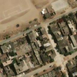 Sand Volleyball Court in Villa María del Triunfo, LIM — aerial view