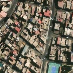 Sand Volleyball Court in Chorrillos, LIM — aerial view