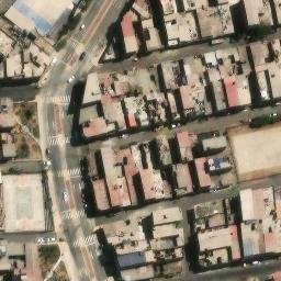 Sand Volleyball Court in San Juan de Miraflores, LIM — aerial view