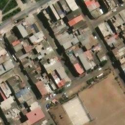 Sand Volleyball Court in Villa El Salvador, LIM — aerial view