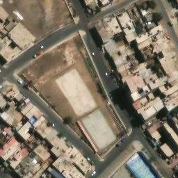 Sand Volleyball Court in Chorrillos, LIM — aerial view