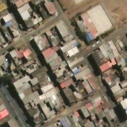 Sand Volleyball Court in Villa El Salvador, LIM — aerial view