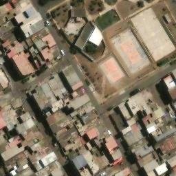 Sand Volleyball Court in Villa El Salvador, LIM — aerial view