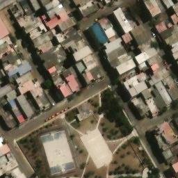 Sand Volleyball Court in Villa El Salvador, LIM — aerial view