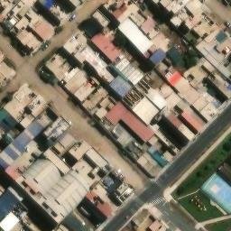 Sand Volleyball Court in Chorrillos, LIM — aerial view