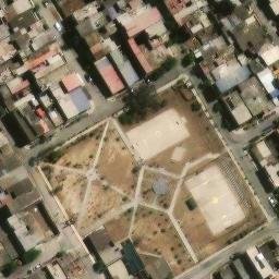 Sand Volleyball Court in Villa El Salvador, LIM — aerial view