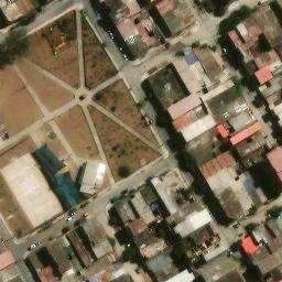 Sand Volleyball Court in Villa El Salvador, LIM — aerial view