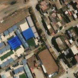 Sand Volleyball Court in Villa María del Triunfo, LIM — aerial view