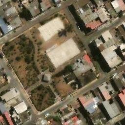 Sand Volleyball Court in Villa El Salvador, LIM — aerial view