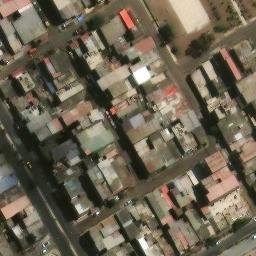 Sand Volleyball Court in Villa El Salvador, LIM — aerial view