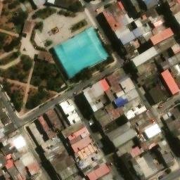 Sand Volleyball Court in Villa El Salvador, LIM — aerial view