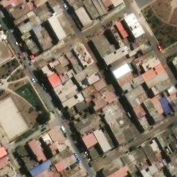 Sand Volleyball Court in Villa El Salvador, LIM — aerial view