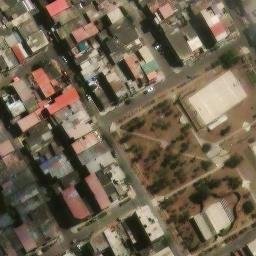 Sand Volleyball Court in Villa El Salvador, LIM — aerial view