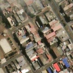 Sand Volleyball Court in Villa El Salvador, LIM — aerial view