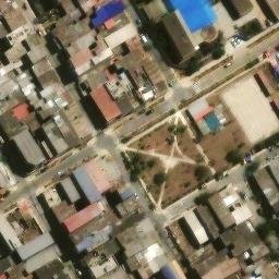 Sand Volleyball Court in Villa El Salvador, LIM — aerial view