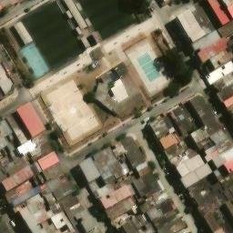 Sand Volleyball Court in Villa El Salvador, LIM — aerial view