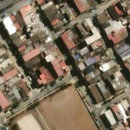 Sand Volleyball Court in Villa El Salvador, LIM — aerial view