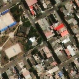 Sand Volleyball Court in Villa El Salvador, LIM — aerial view