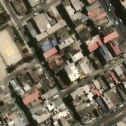Sand Volleyball Court in Villa El Salvador, LIM — aerial view