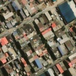 Sand Volleyball Court in Villa El Salvador, LIM — aerial view
