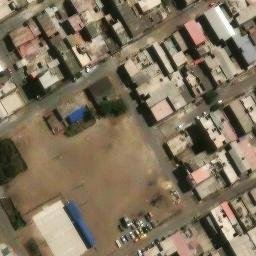 Sand Volleyball Court in Villa El Salvador, LIM — aerial view