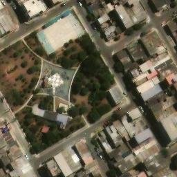 Sand Volleyball Court in Villa El Salvador, LIM — aerial view