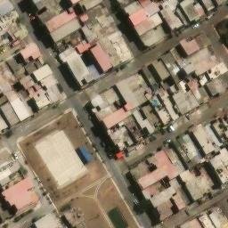Sand Volleyball Court in Villa El Salvador, LIM — aerial view