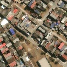 Sand Volleyball Court in Villa El Salvador, LIM — aerial view